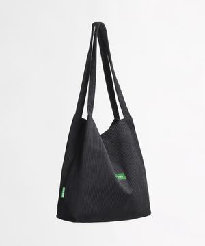 무심한듯 박시한 쇼퍼백 53 클레식 코듀로이 - 골덴 black