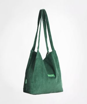 무심한듯 박시한 쇼퍼백 53 클레식 코듀로이 - 골덴 green