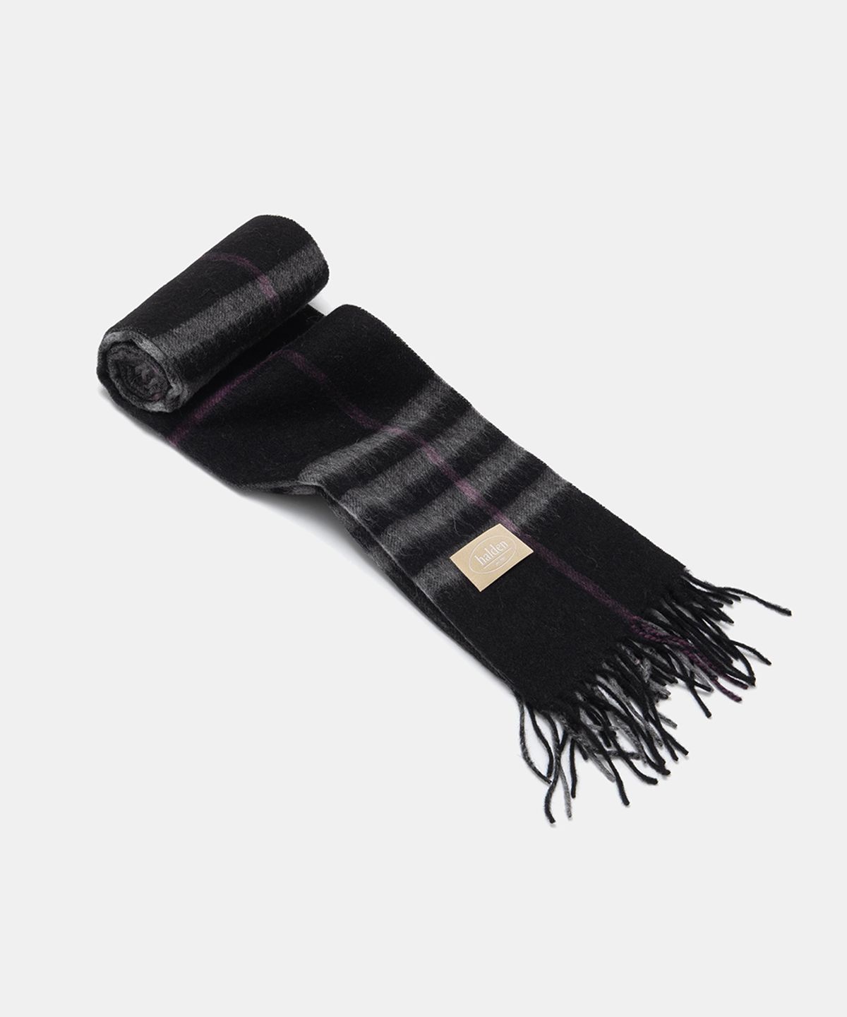 할렌(HALDEN) wool classic check muffler (M008_black)
