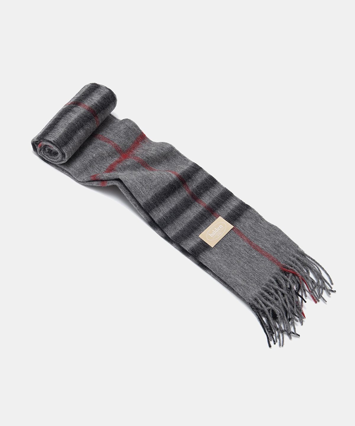할렌(HALDEN) wool classic check muffler (M008_charcoal)