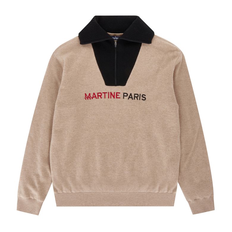 Wool Blend Windshield Knit_Beige (Men)