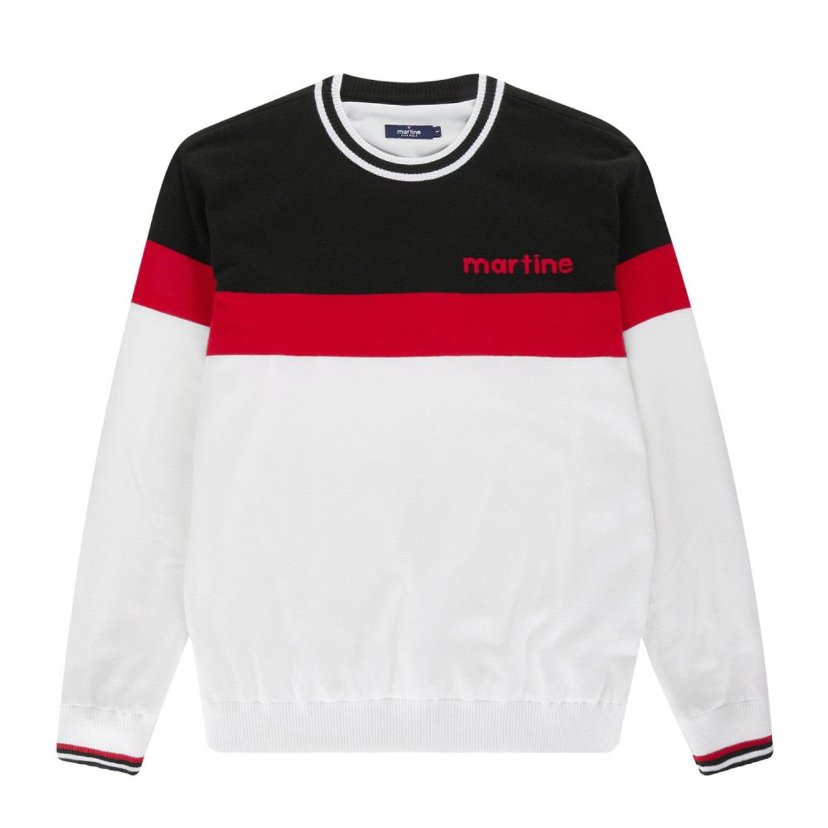 마틴골프(MARTINE GOLF) Color Block Windshield Pullover_White (Men)