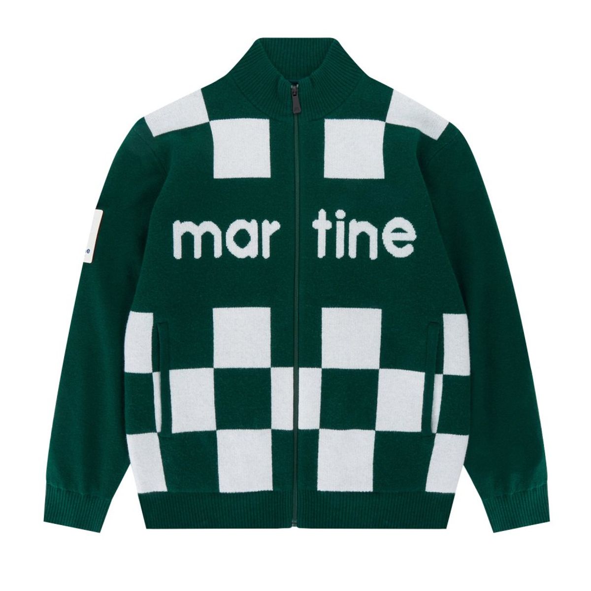 마틴골프(MARTINE GOLF) Checkerboard Full Open Cardigan_Deep Green (Men)