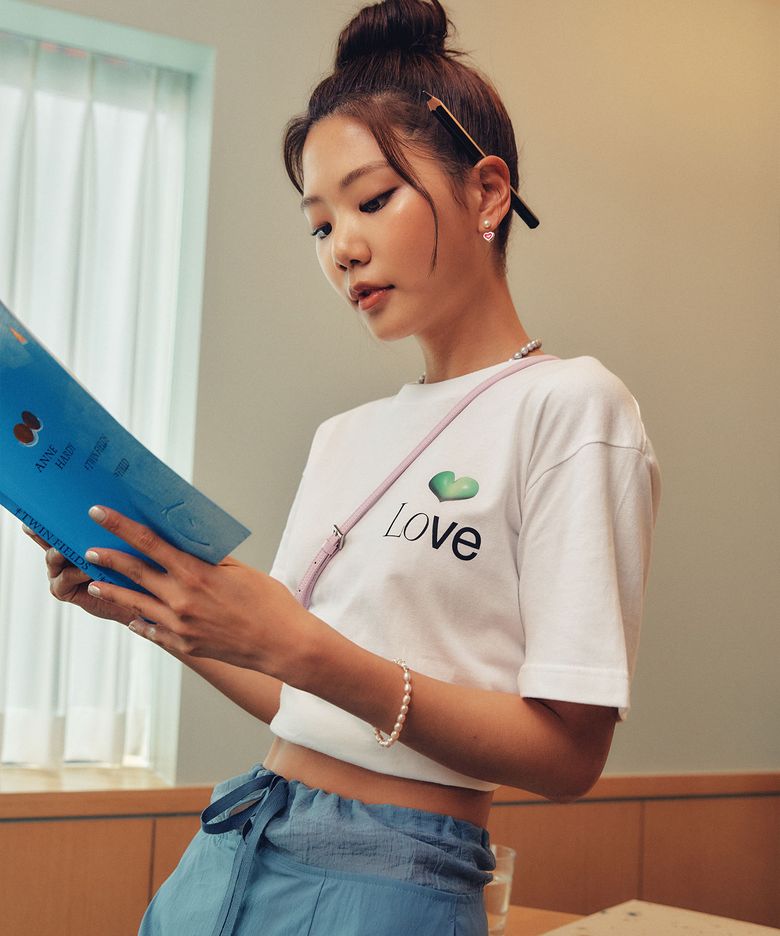 하트 러브 티셔츠_화이트