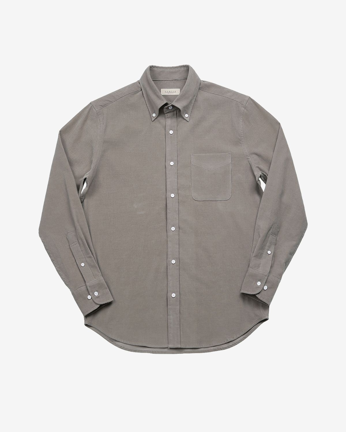 솔티(SORTIE) 047 Corduroy Button-down Shirts (Light Brown)