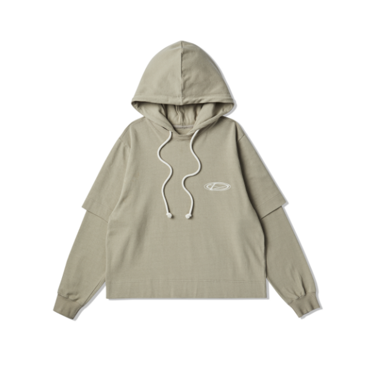 백씨(VAEKCIE) VA LAYERED HOODIE_BEIGE