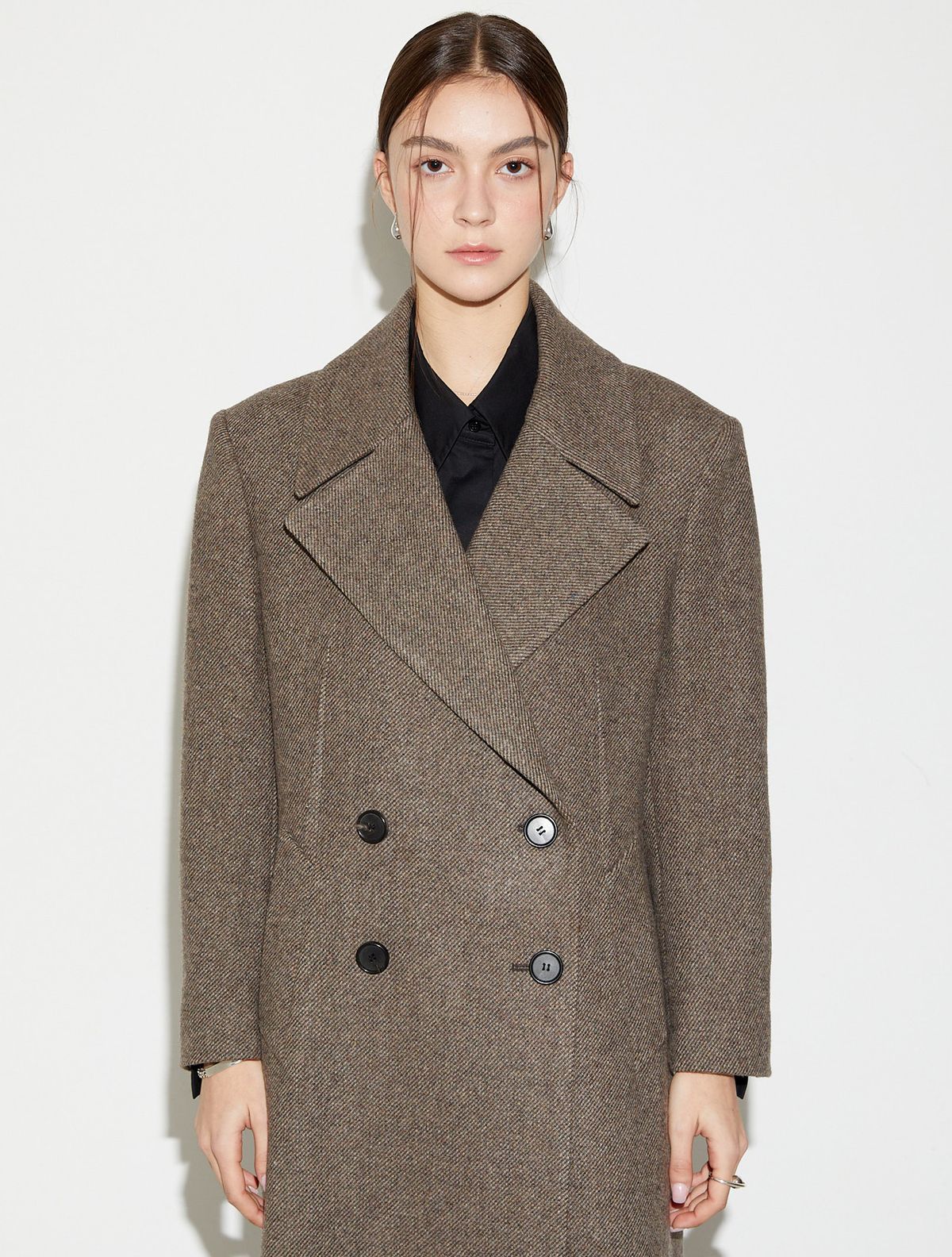 르이엘(LE YIEL) Oversized Twill Wool Coat 오버사이즈 트윌 울 코트