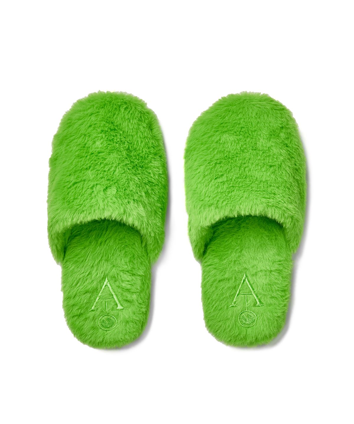 아템포(ATEMPO) FUR ROOM SHOES_light green