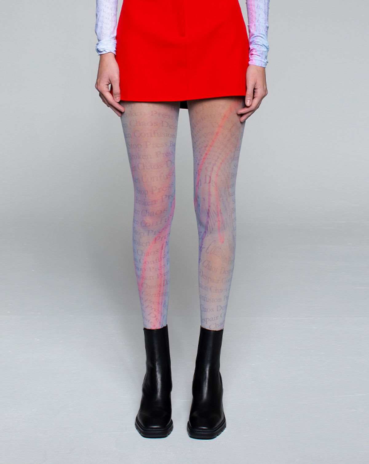 로맨틱타이거(ROMANTIC TIGER) Marble Letter tights