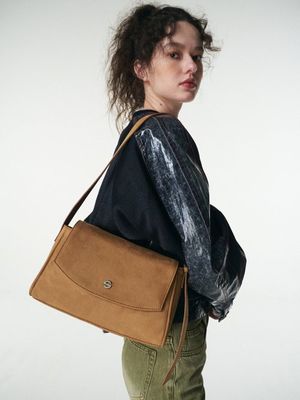 capture bag mini_suede camel