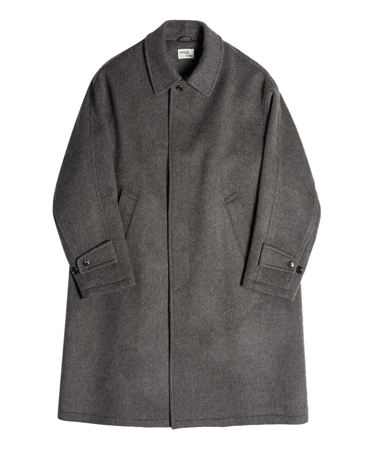 러프사이드(ROUGHSIDE) Rover Coat Melange Brown
