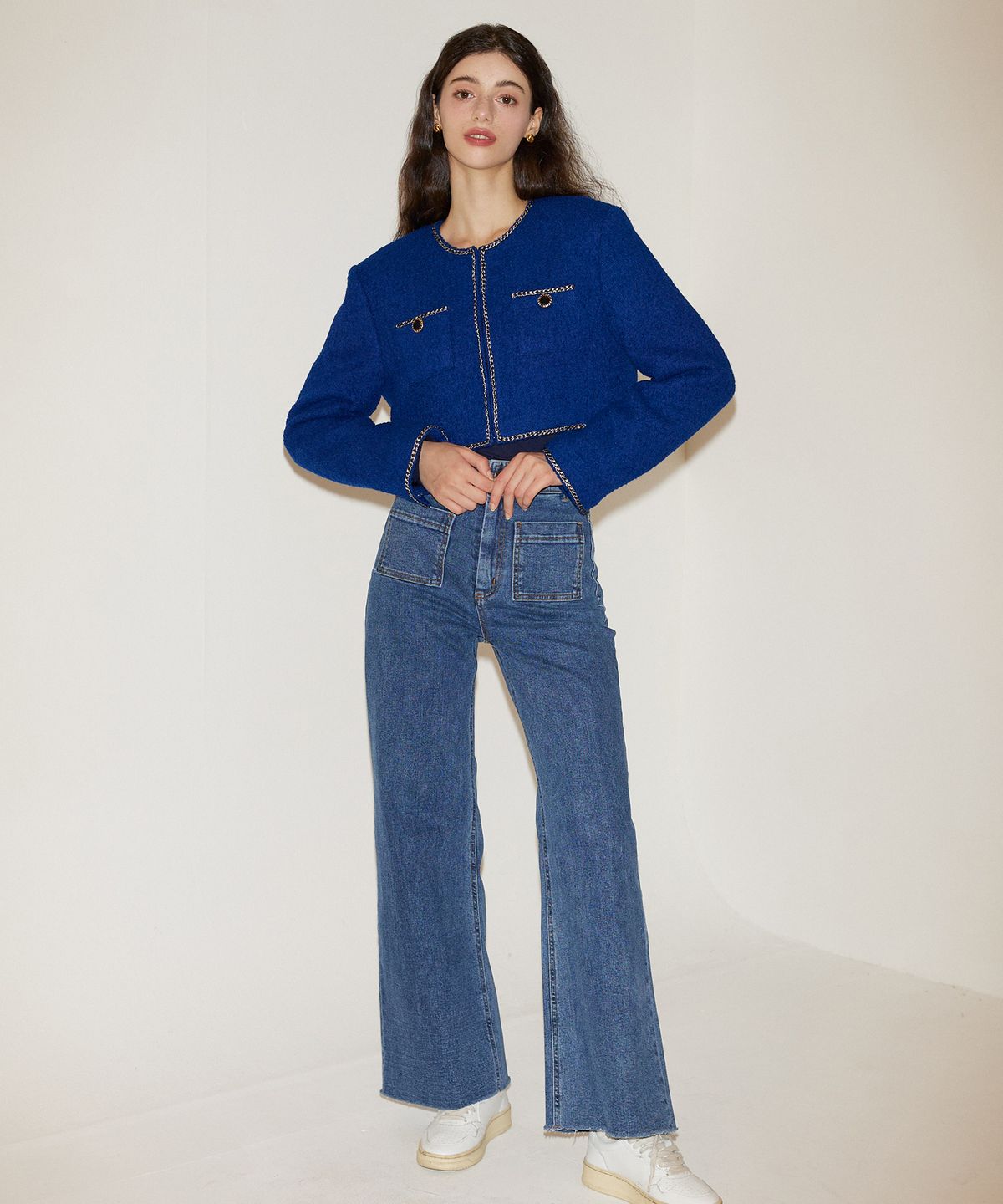 살롱 드 욘(SALON DE YOHN) Wide Denim Pants