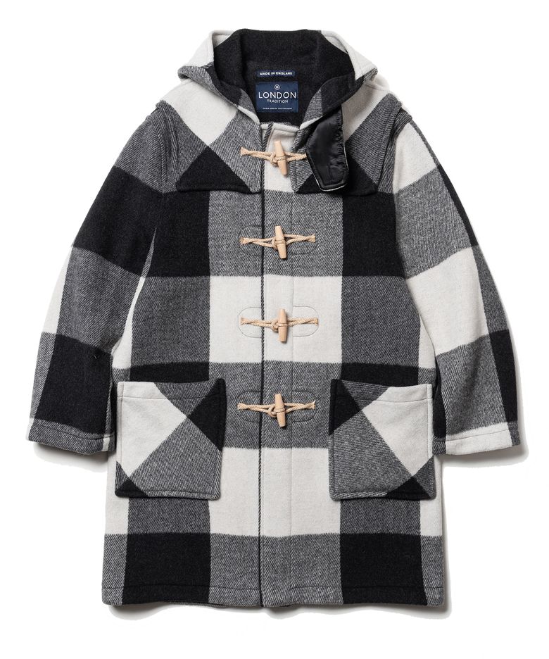 Martin Mens Duffle Coat - Charcoal Mix D6