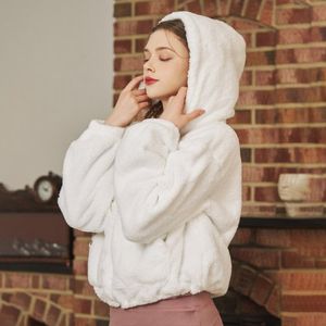 [SWZ22028-01] 소프트 플리스 후드집업 아이보리