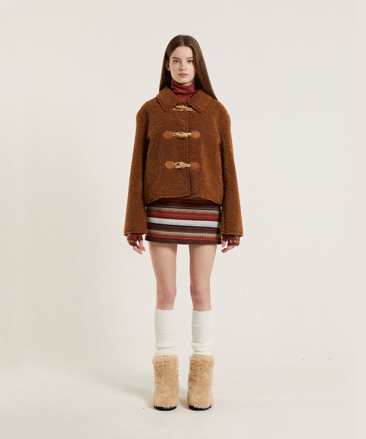 핑크파인애플(PINK PINEAPPLE) DUMBLE BEAR BOOTS_BEIGE
