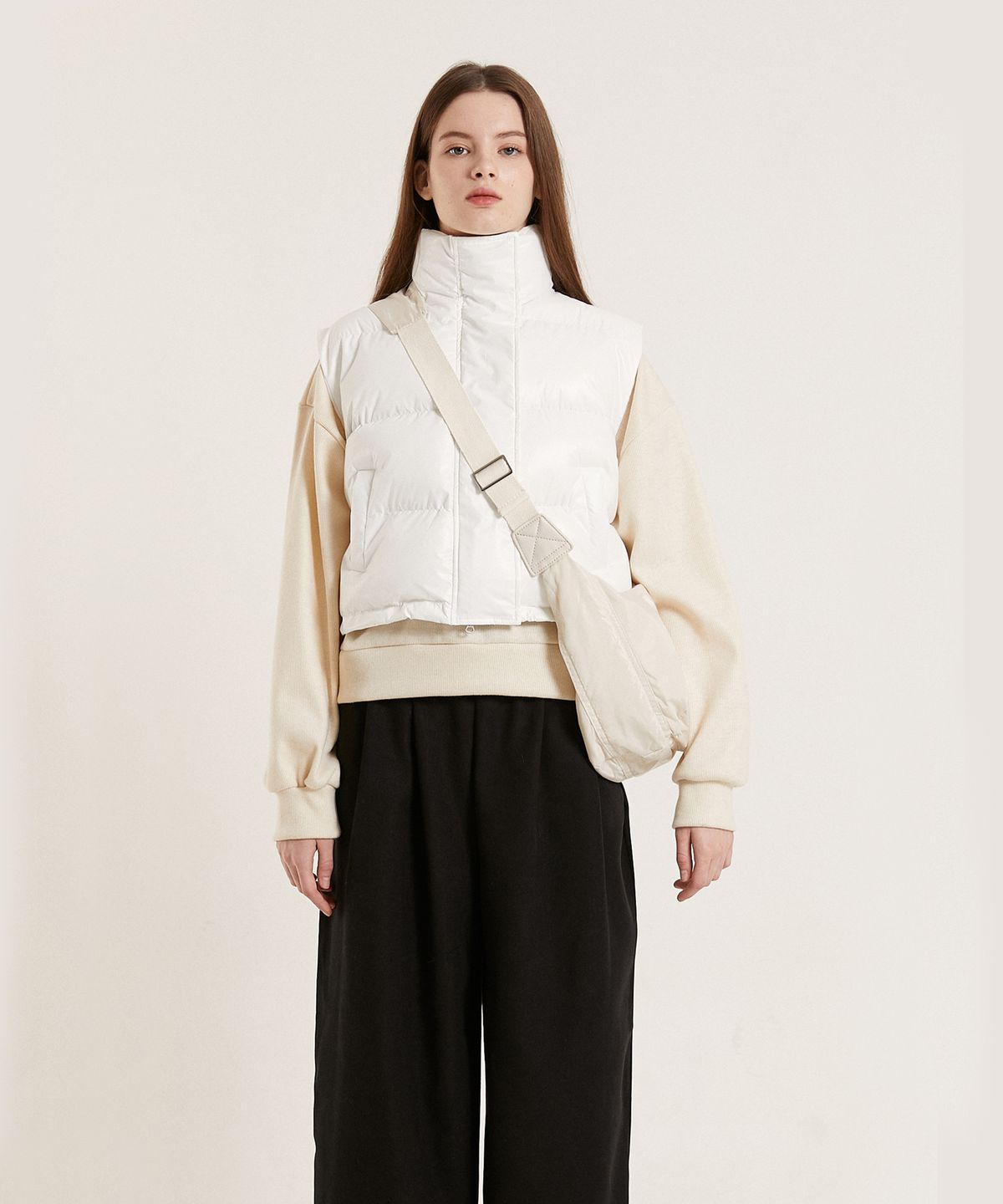 핑크파인애플(PINK PINEAPPLE) AIR POCKET VEST_WHITE