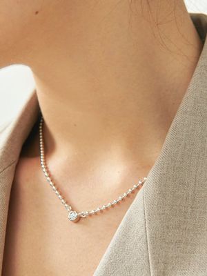 Stilla Silver Necklace In417 [Silver]