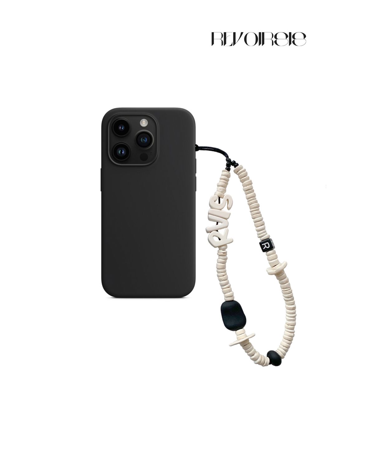 르브아시스(REVOIRSIS) nature beads phone strap cream