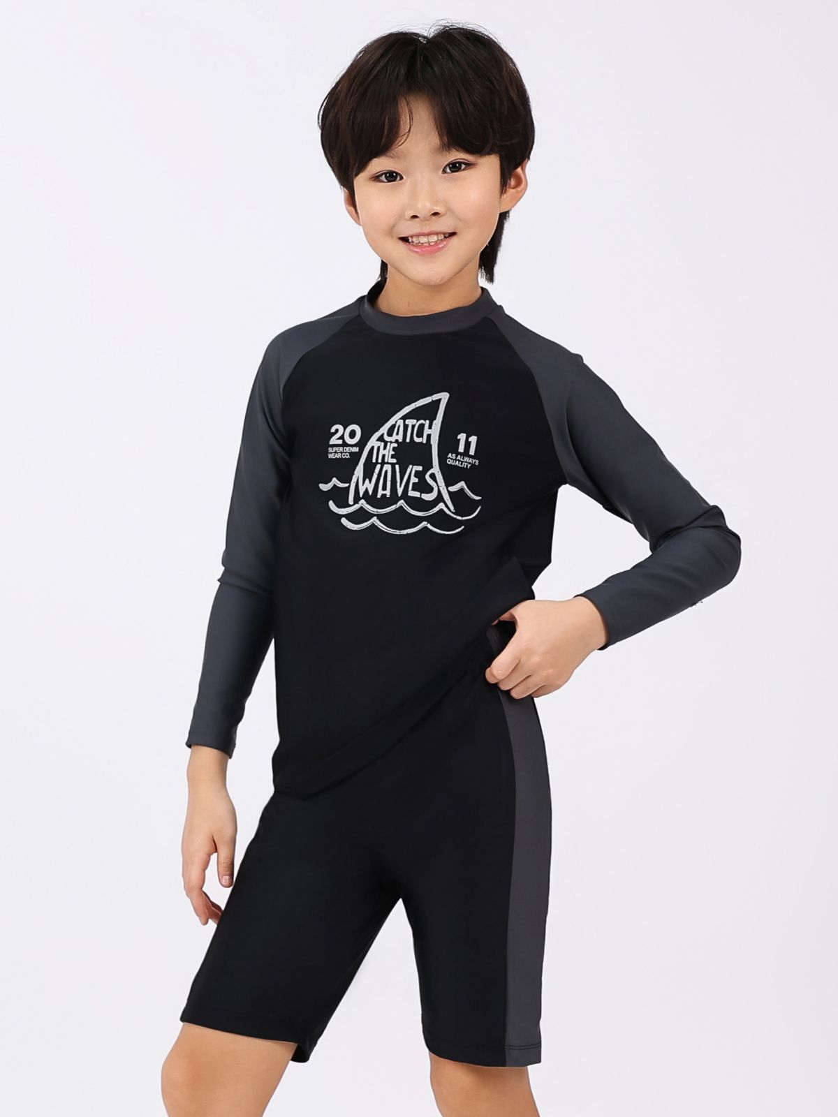 아쿠아티카 키즈(AQUATICA KIDS) 아동 래쉬가드 AQA359 스판수모3종세트