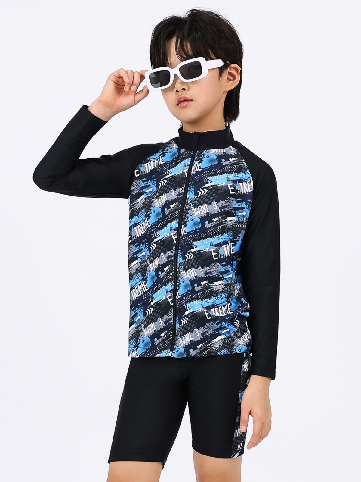 아쿠아티카 키즈(AQUATICA KIDS) 아동 래쉬가드 집업 AQA373 스판수모3종세트
