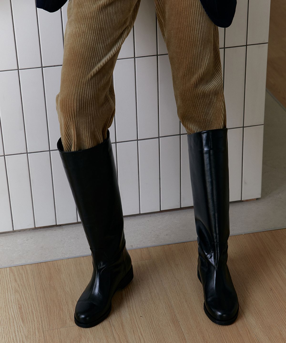 릴리슈(LILYSHOE) enne long boots_black