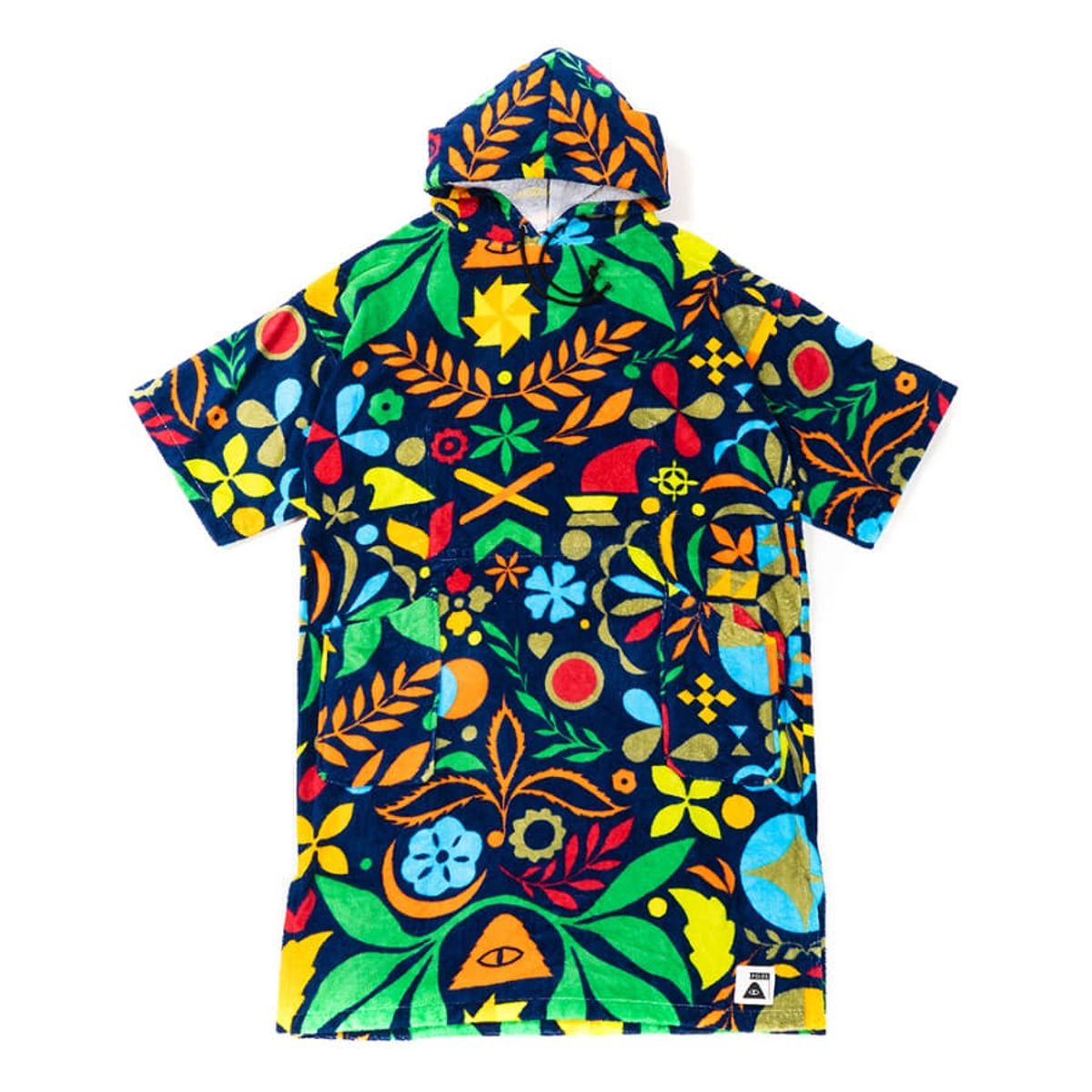 폴러스터프(POLERSTUFF) SURF PONCHO NAVY RAINBRO