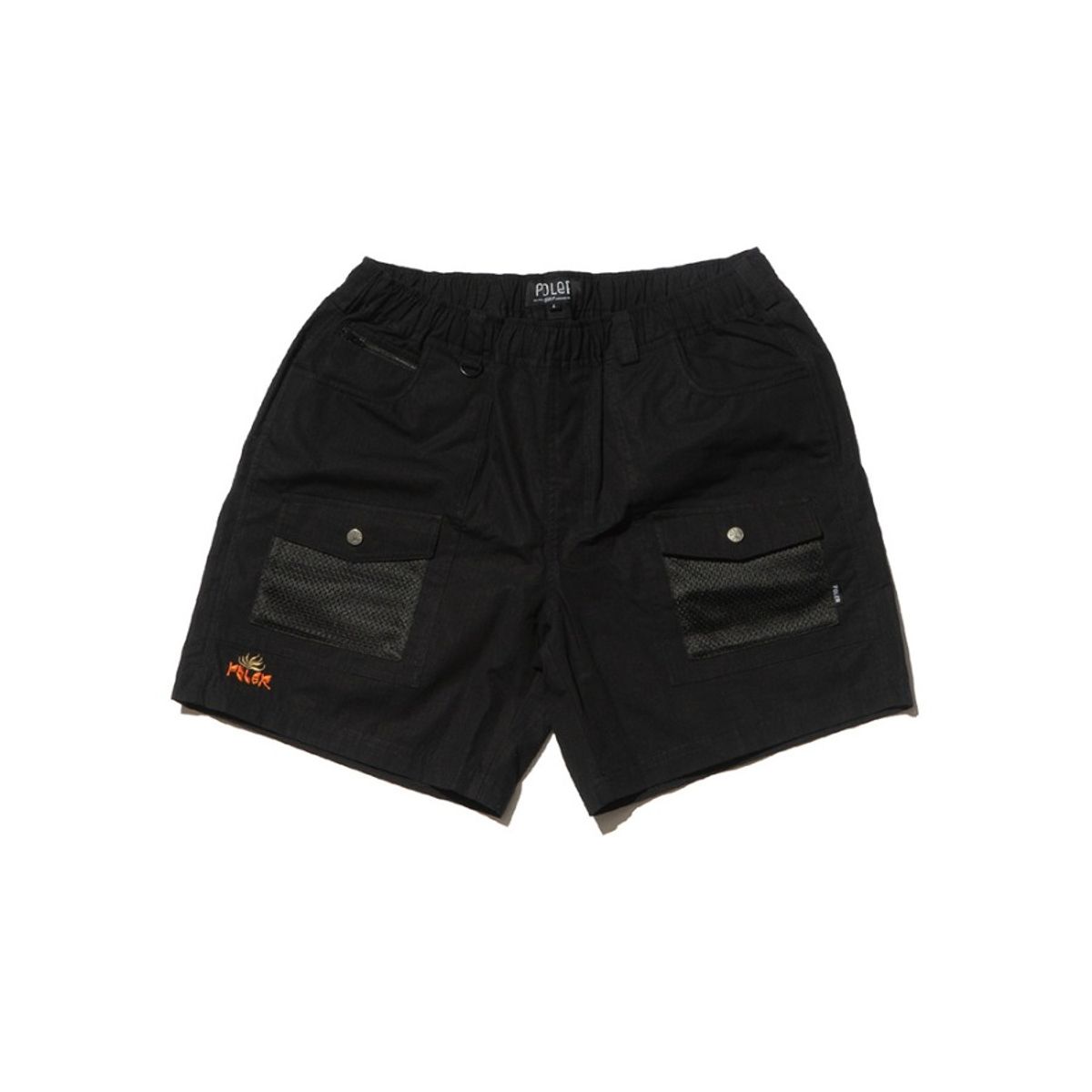 폴러스터프(POLERSTUFF) CT RIP RELAX FIT BUSH SHORTS BLACK