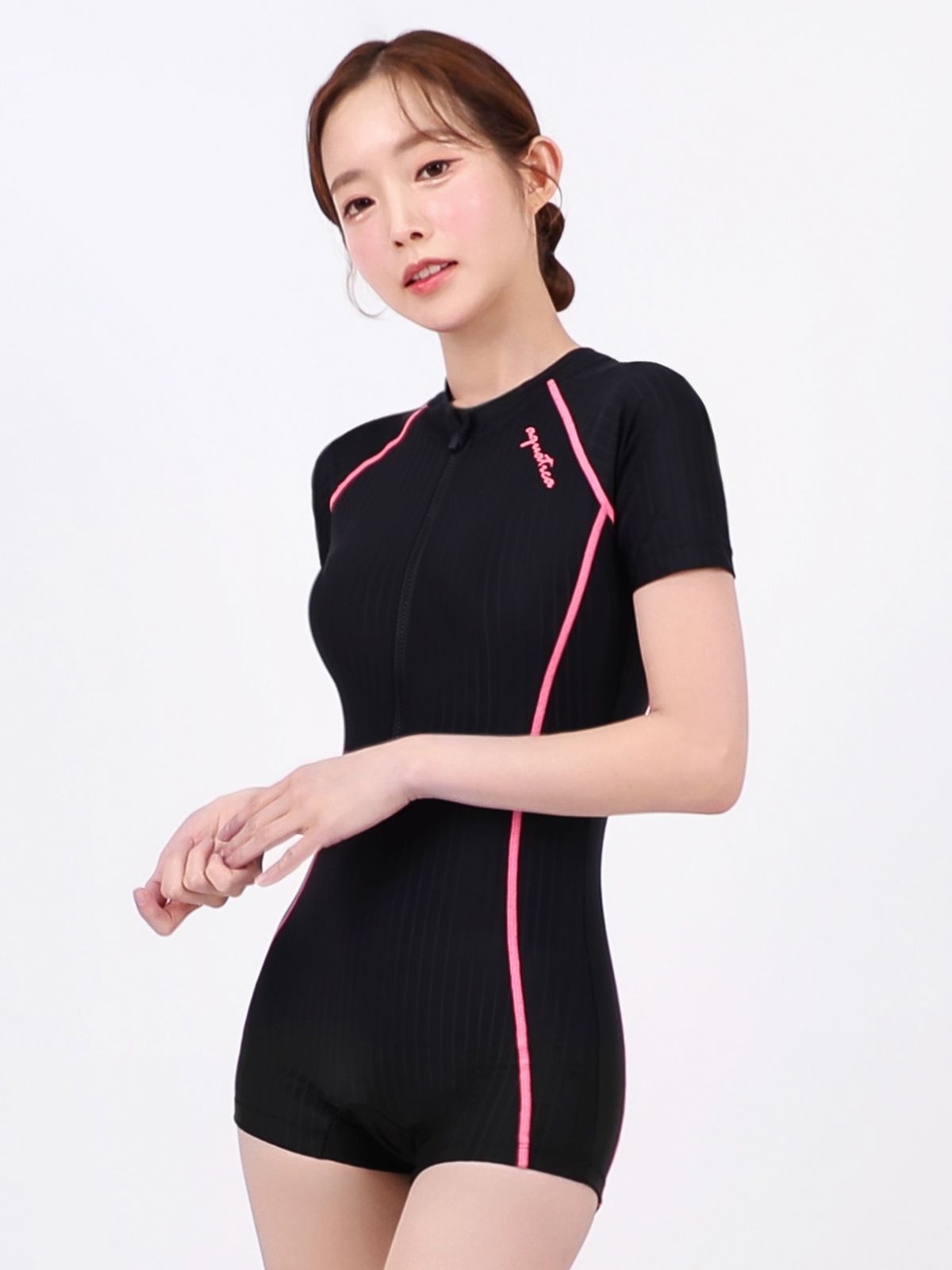 아쿠아티카(AQUATICA) 여성 실내수영복 AQA27514 선수용수경 6종세트