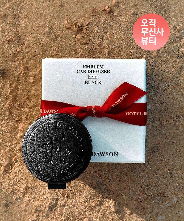 레더 엠블럼 차량용방향제 2 color 케이스 3종 택1