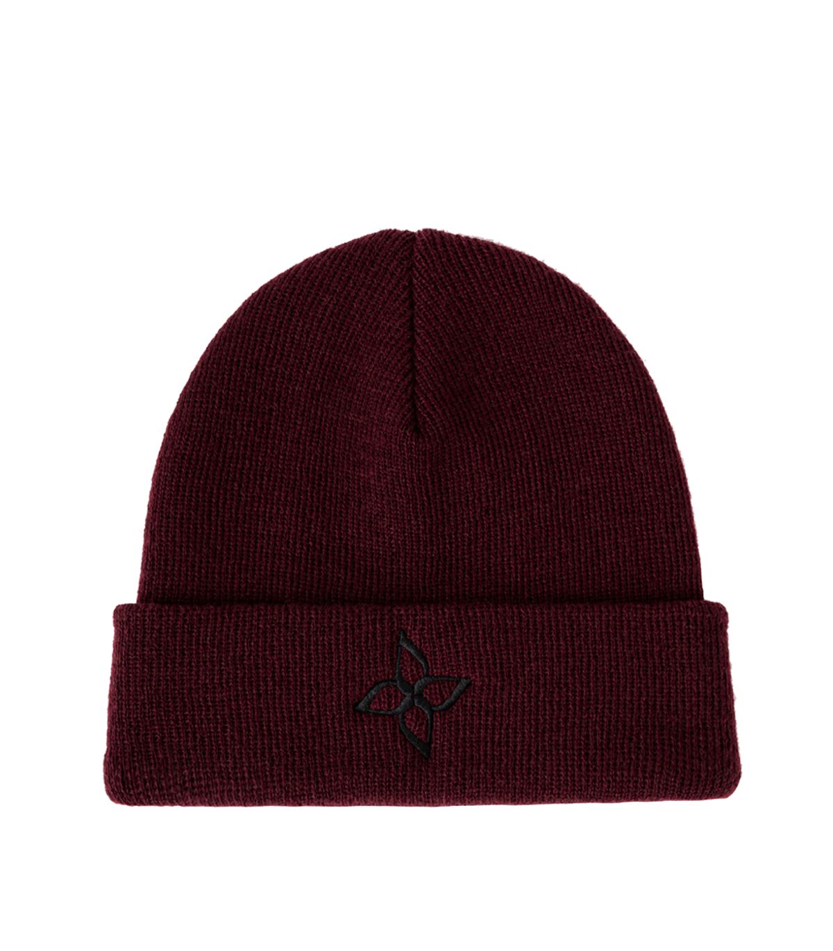 바이브레이트(VIBRATE) BLACK LINE – V-TURN LOGO BEANIE (WINE)