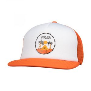 TRADER RICK TRUCKER HAT POLER ORANGE