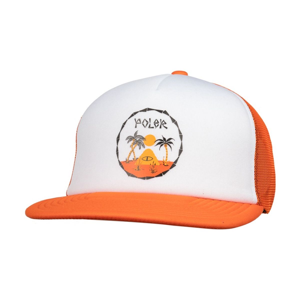 폴러스터프(POLERSTUFF) TRADER RICK TRUCKER HAT POLER ORANGE