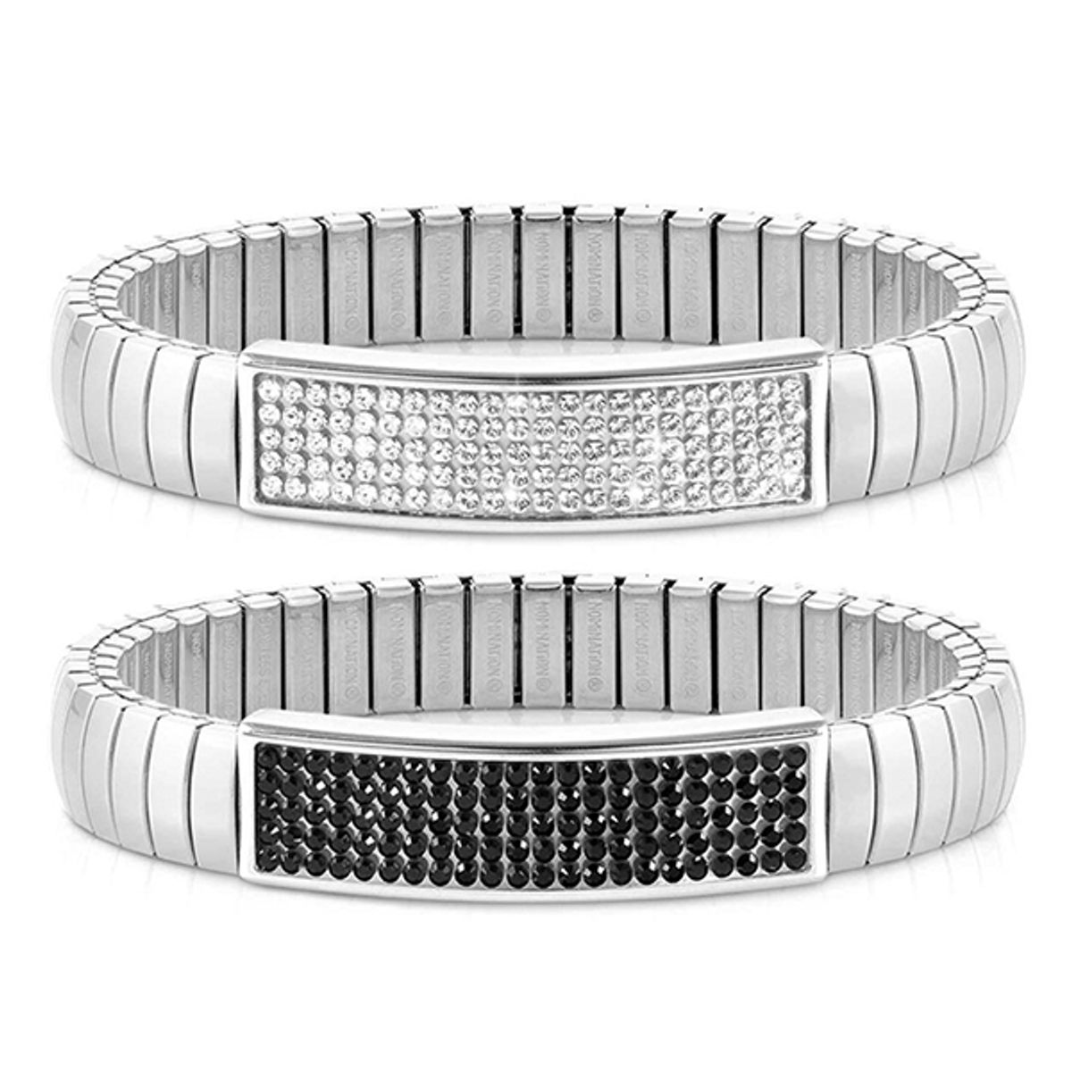 노미네이션(NOMINATION) 팔찌 익스텐션 글리터 (M) steel with crystals 043218 (택1)