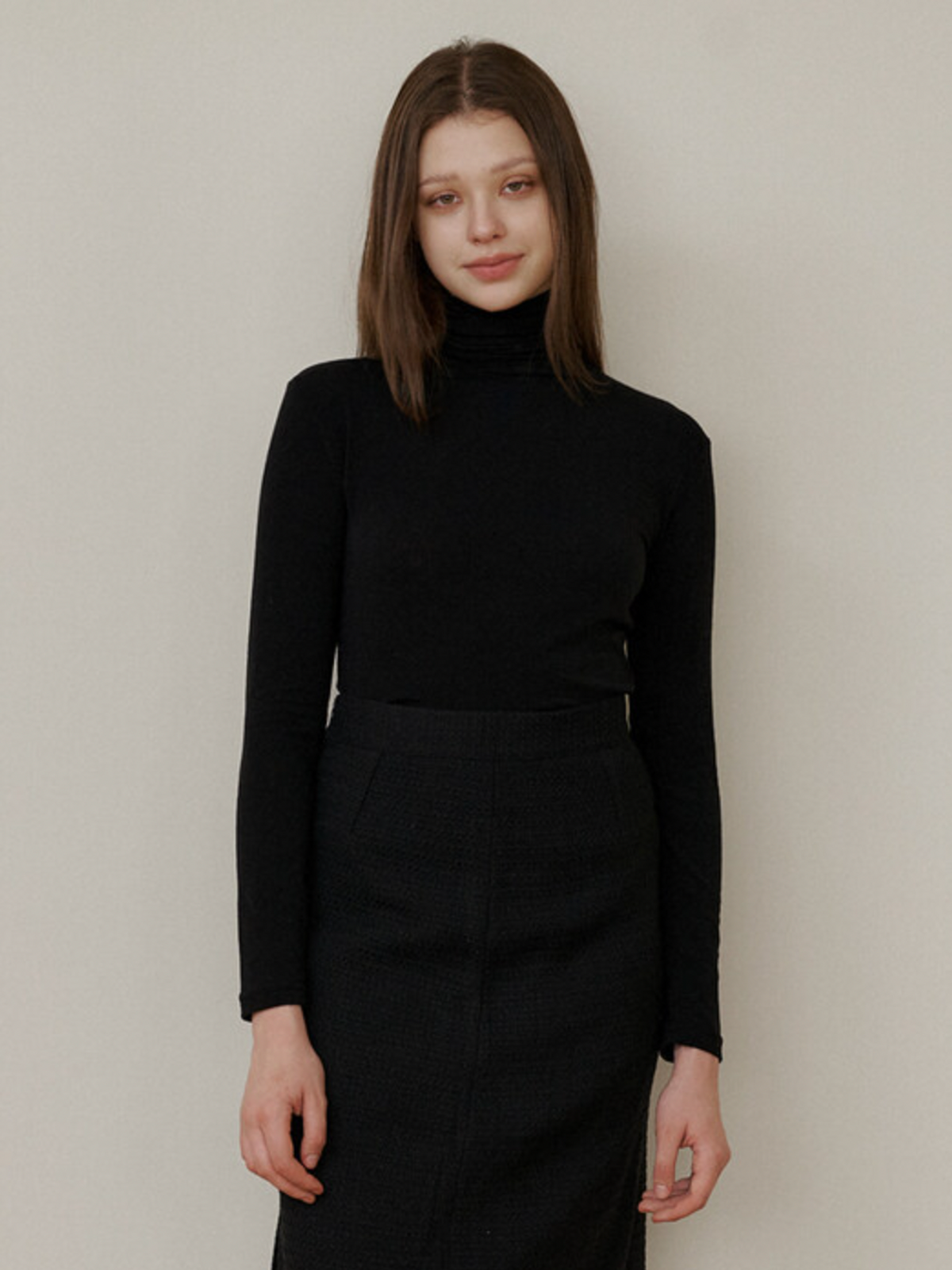 카인더베이비(KINDABABY) black back line point pola t-shirt