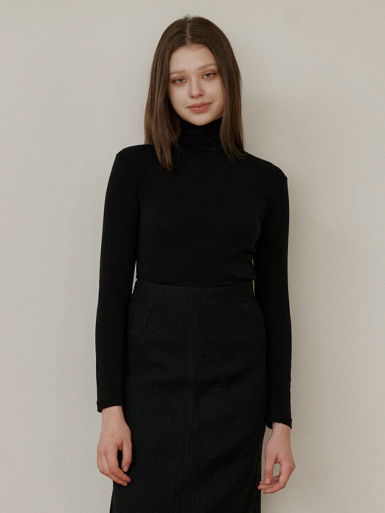 black back line point pola t-shirt