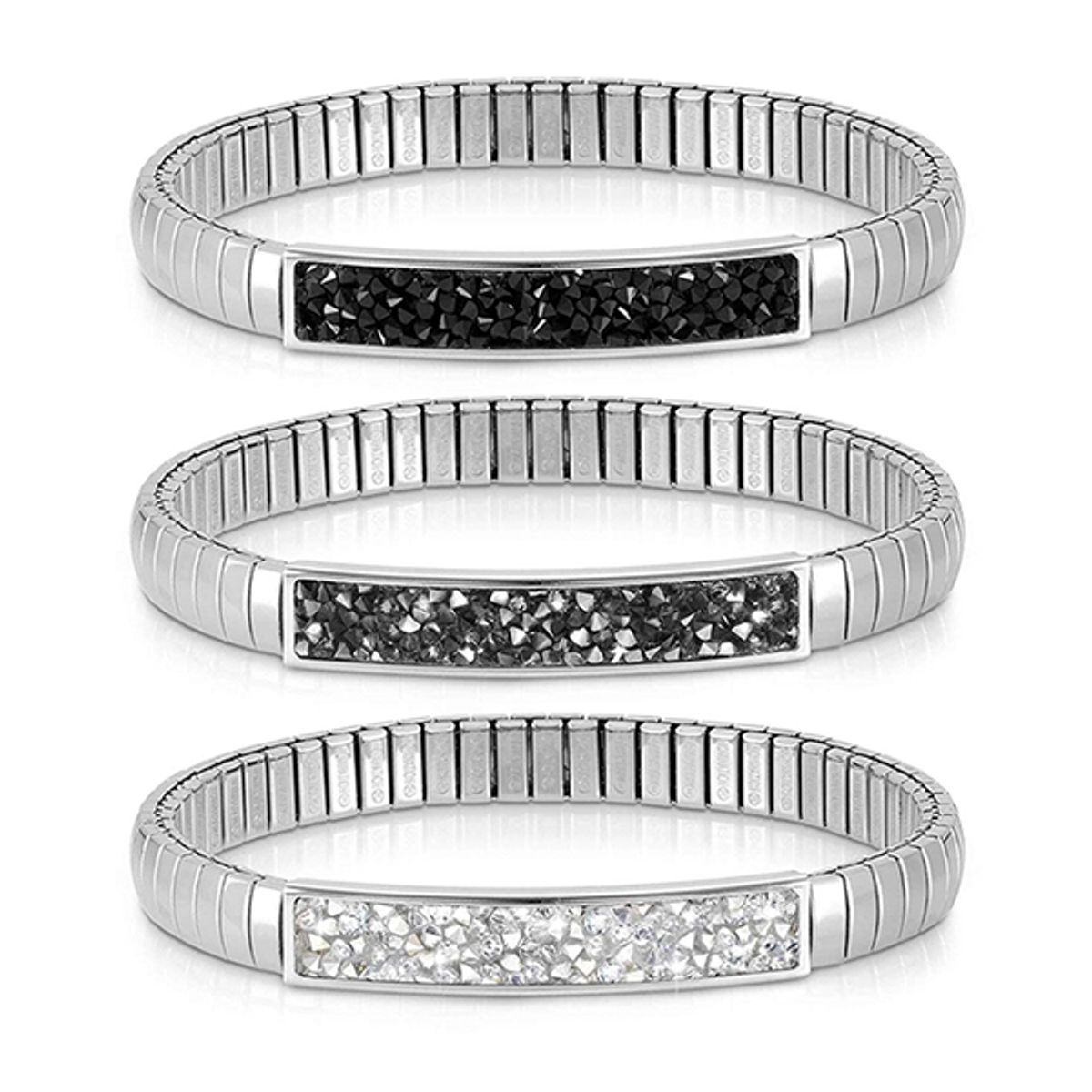 노미네이션(NOMINATION) 팔찌 익스텐션 글리터 (S) steel with crystals 043220 (택1)