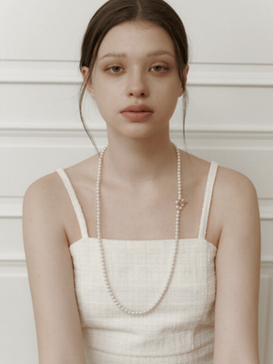 swa pearl long necklace (6mm)