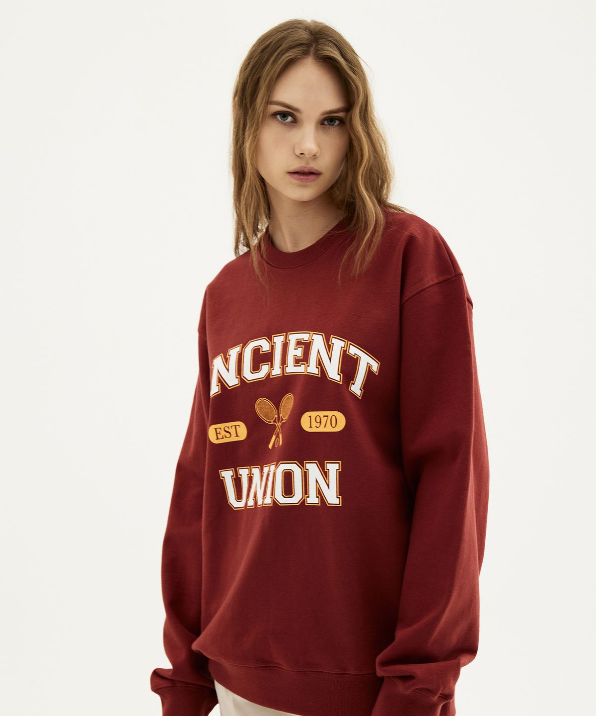 에인션트 유니온(ANCIENT UNION) Tennis Sweat Brick Red