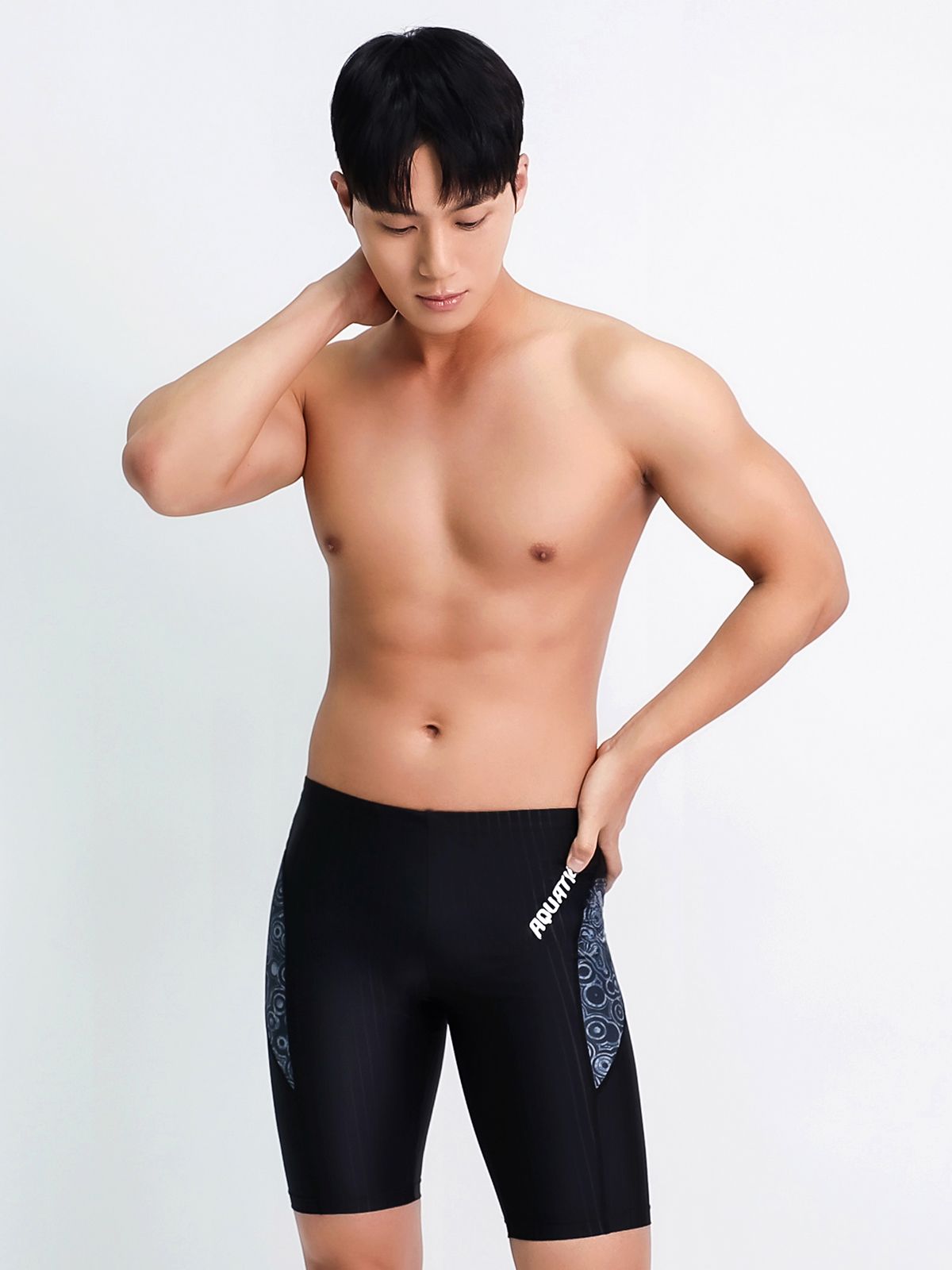 아쿠아티카(AQUATICA) 남성 실내수영복 BBF01 선수용수경6종세트