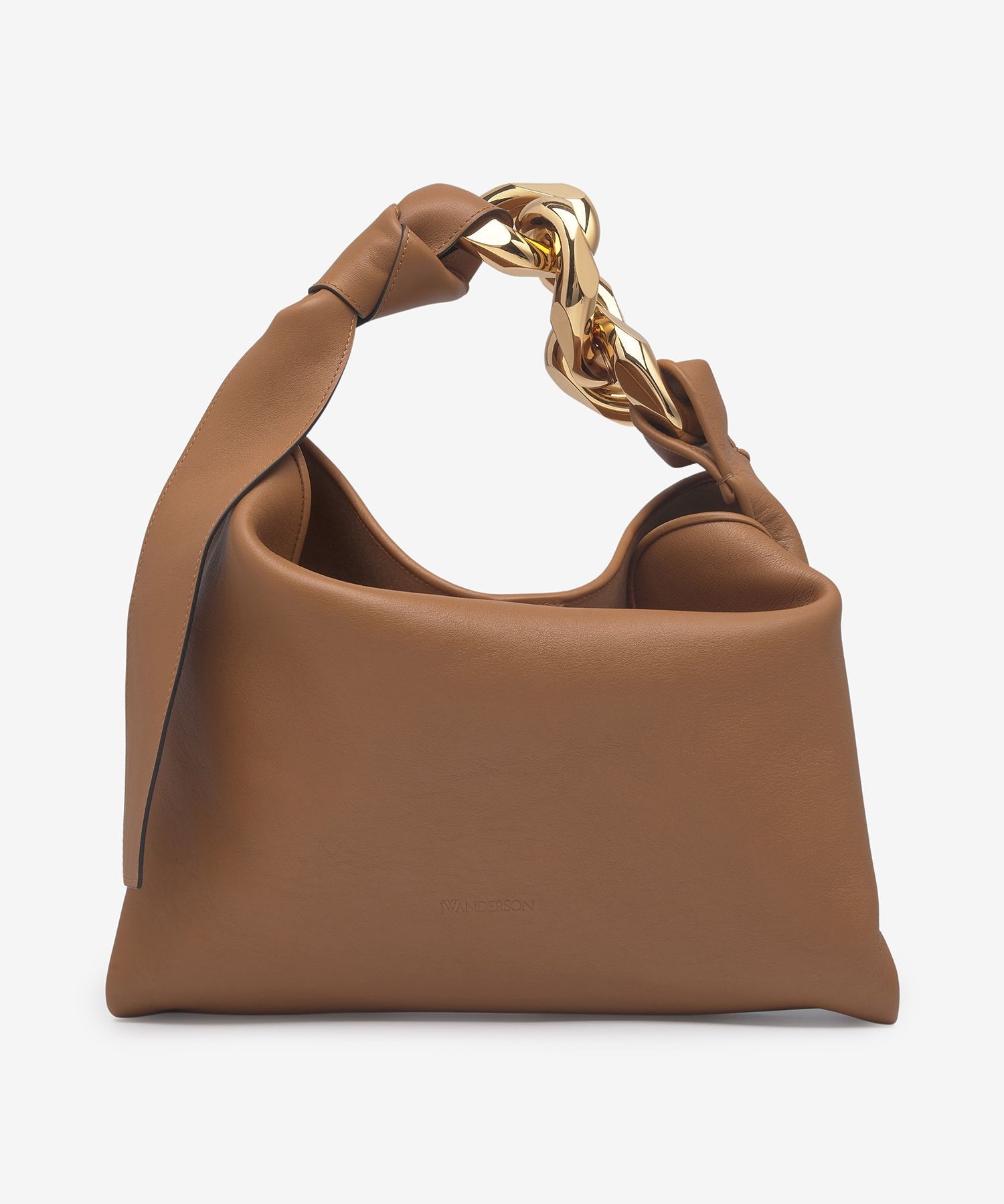MUSINSA | J.W.ANDERSON Small Chain Hobo Shoulder Bag - Brown