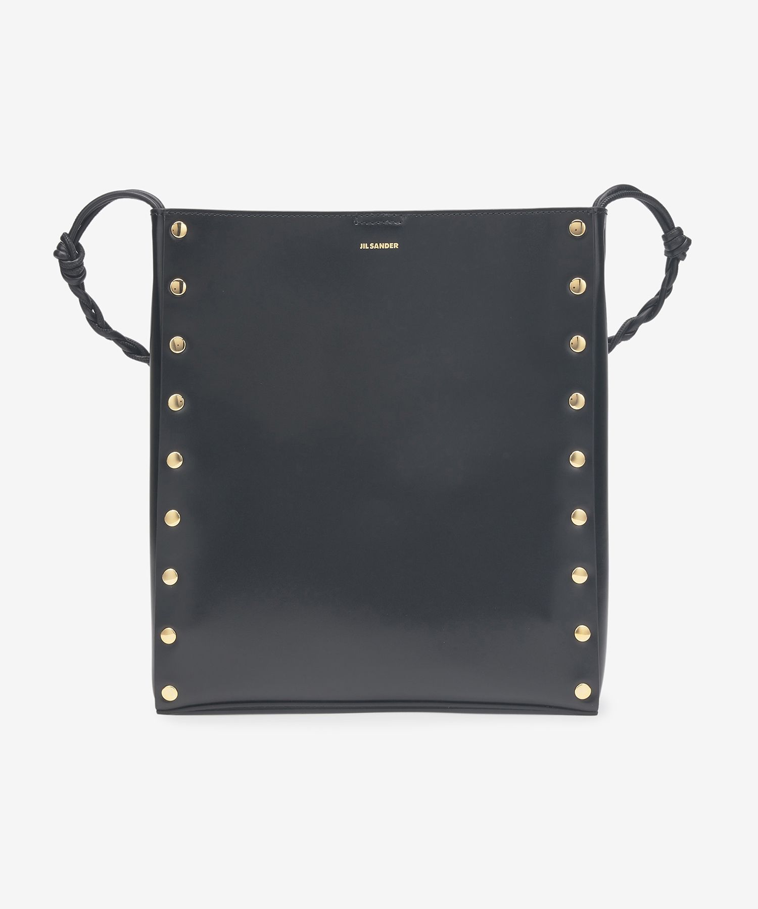 ★Jil Sander★ Medium Flat Stud Tangle Shoulder Bag Black JS MUSINSA | JIL SANDER Medium Flat Stud Tangle Shoulder Bag