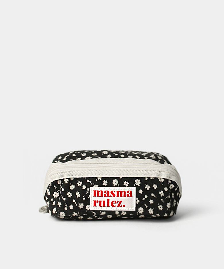 180도 Hapoom cosmetic pouch _ Flower black