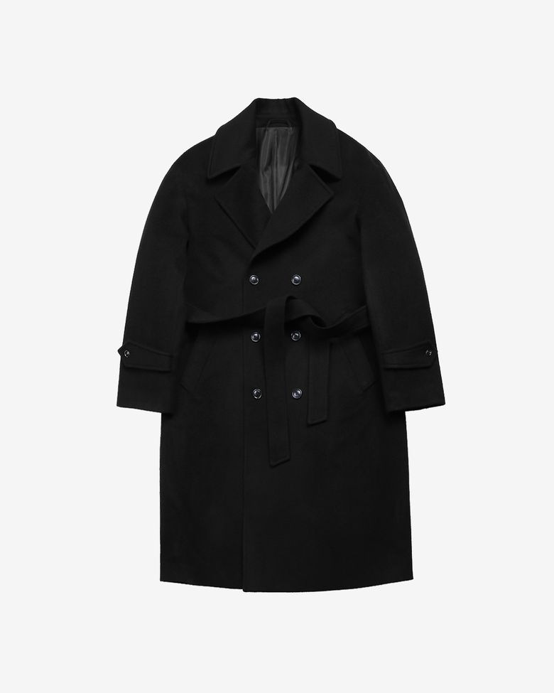 Cashmere Double Coat (Black)