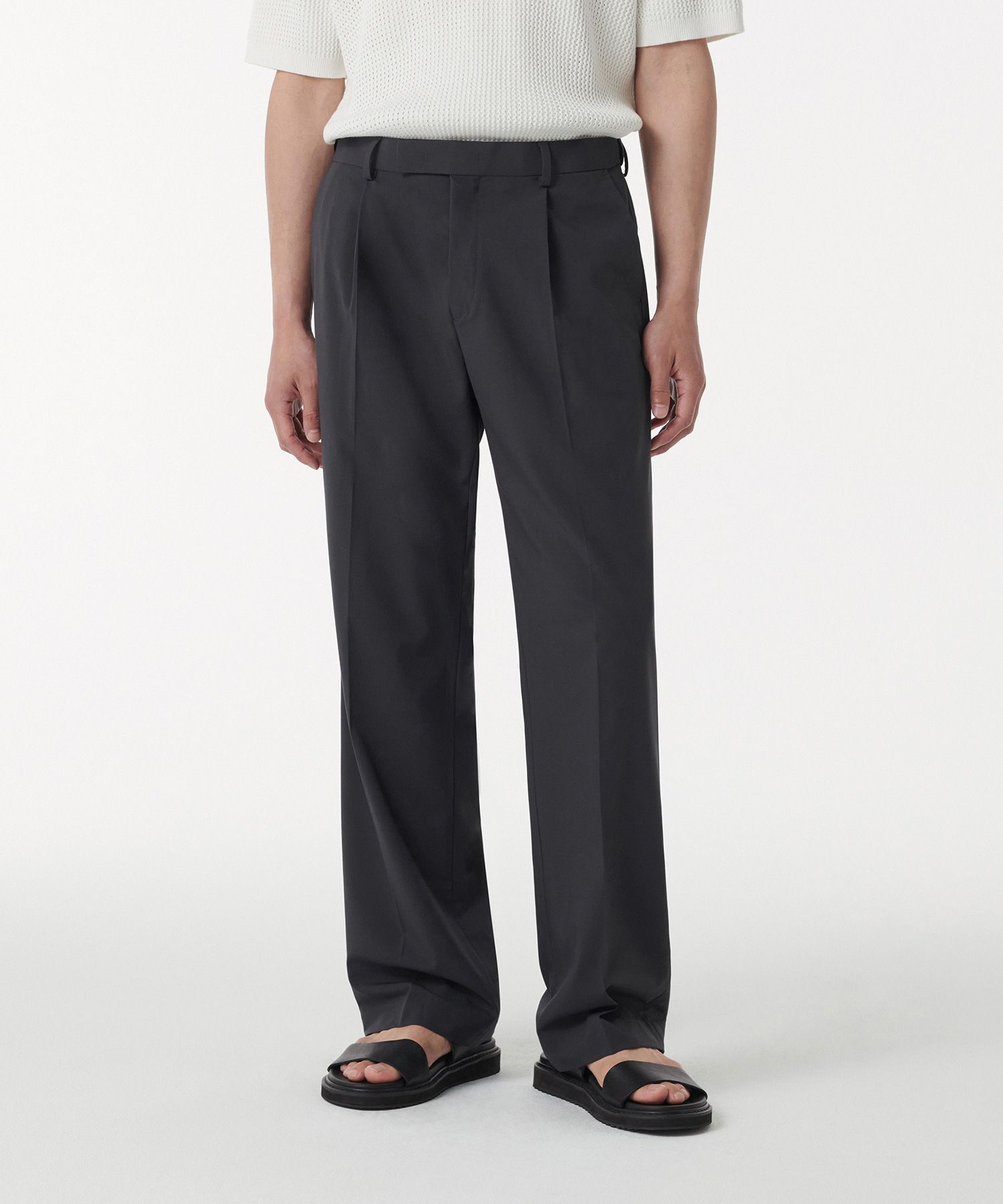 ★MUSINSA★ WIDE HIDDEN BANDING SLACKS MUSINSA | MUSINSA STANDARD [Cool Standard] Wide Hidden