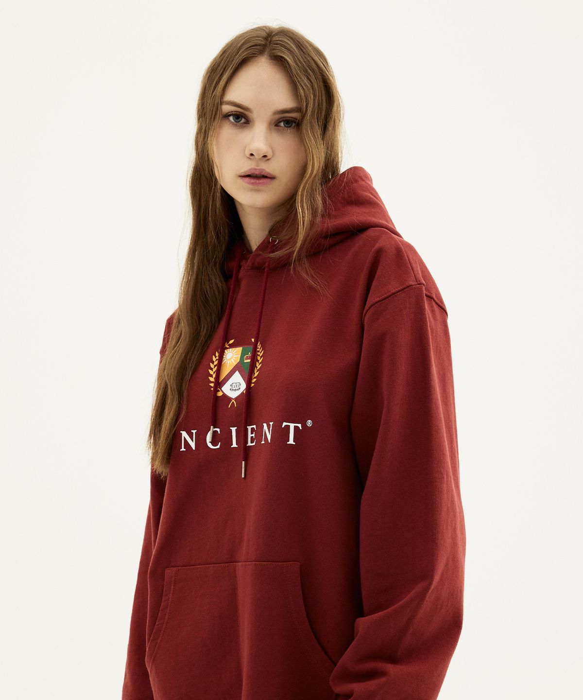 에인션트 유니온(ANCIENT UNION) Classic Pullover Hoodie Brick Red