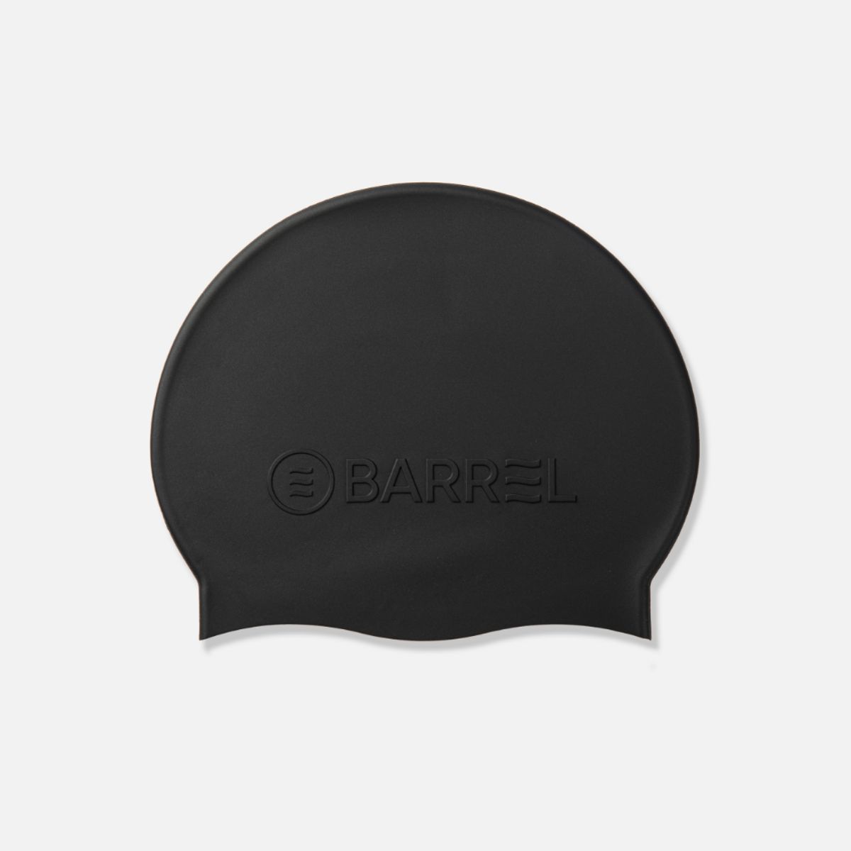 배럴(BARREL) 베이직 양각 실리콘 스윔 캡 블랙 (B3SUASC001BLK)