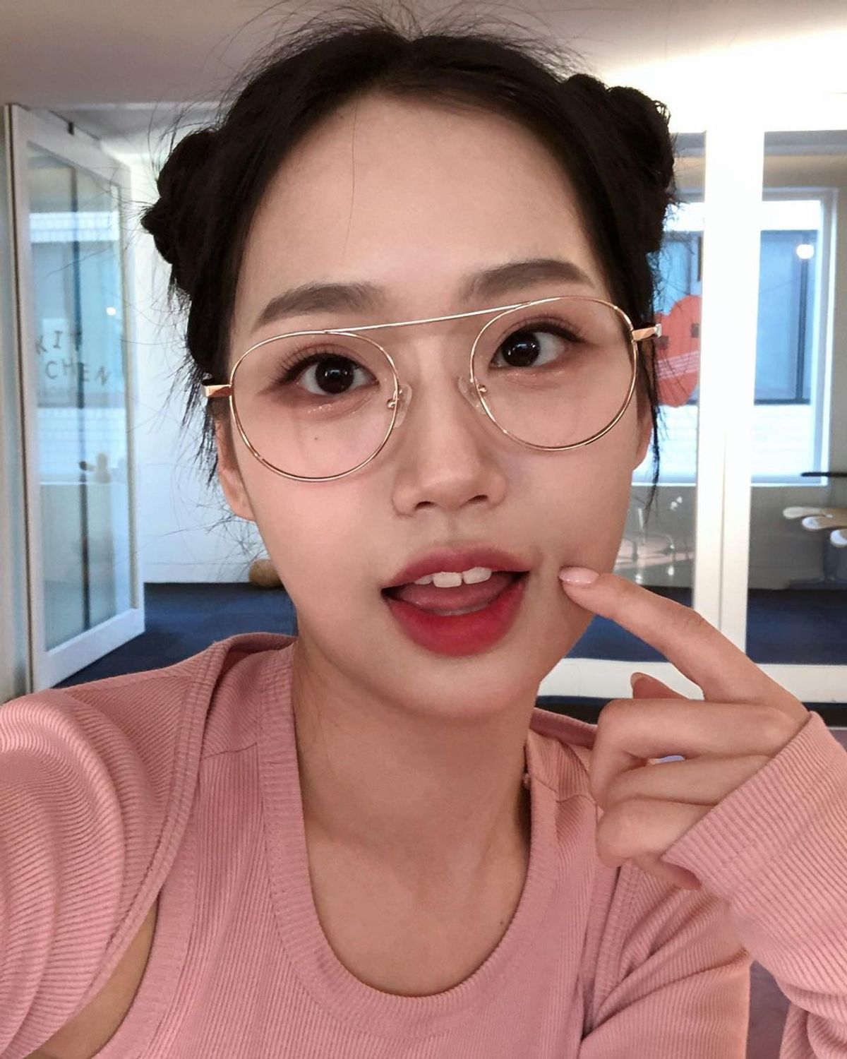 페이션(FACETION) 풀 티타늄 가벼운 메탈테 하이브릿지 안경테 FL26043