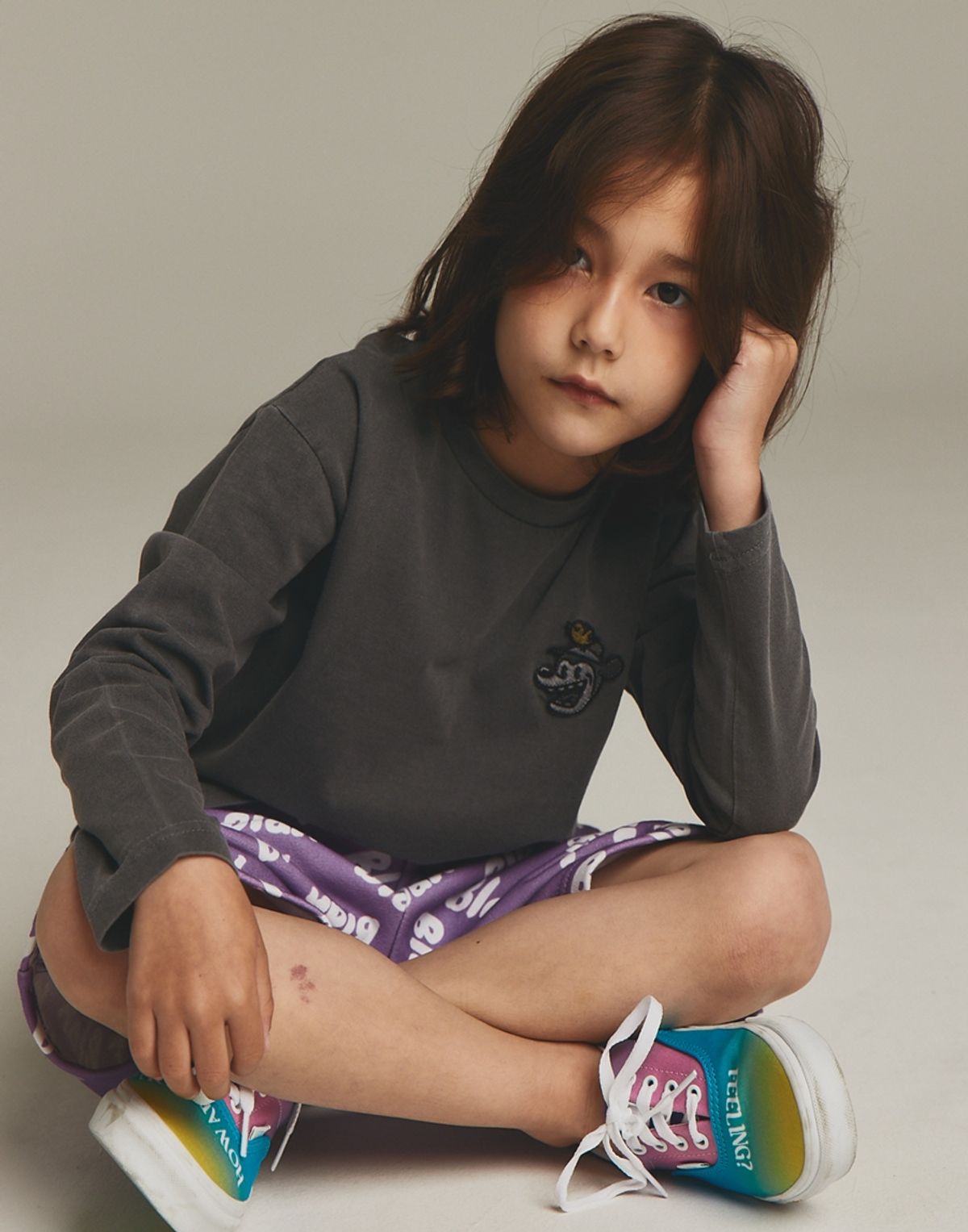 블라블라키아(BLABLAKIA) BLAH LOGO LONG SLEEVE T-shirt (BLACK)