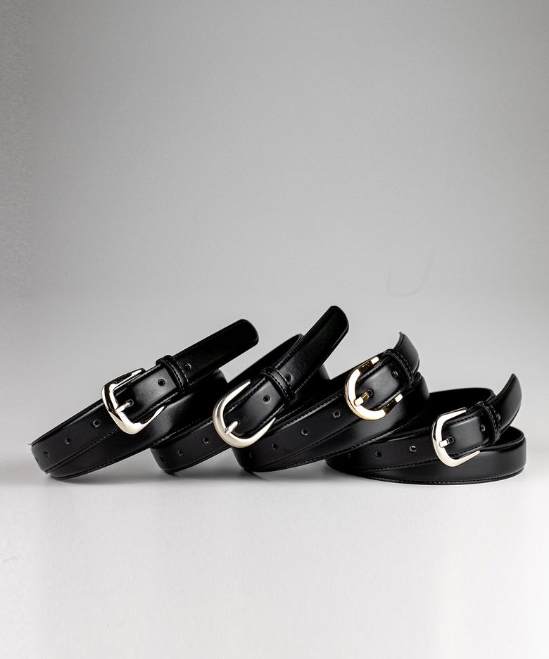25mm Basic Faux Leather Belt