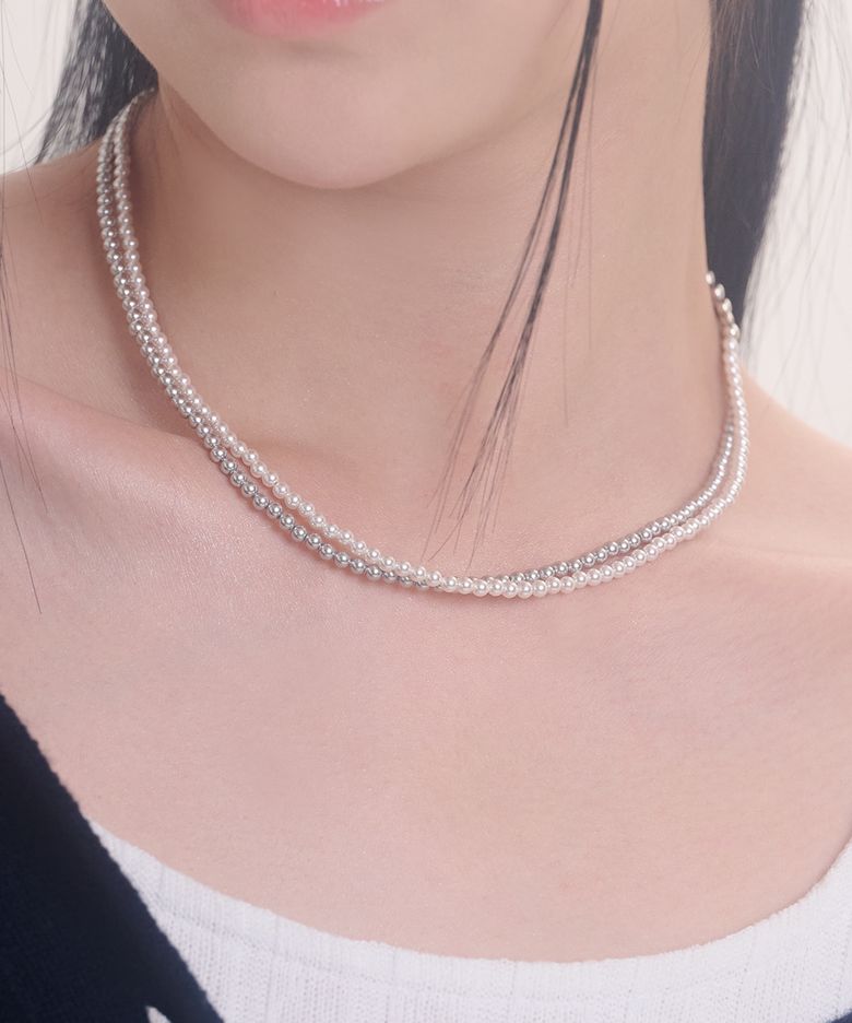 [SILVER] S P SV D BALL CHAIN N (2 COLORS)